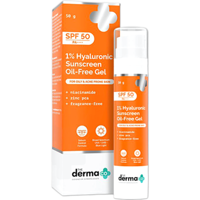The Derma Co 1Percent Hyaluronic Sunscreen Oil-Free Gel 50g image