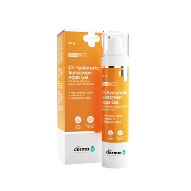 The Derma Co 1 Hyaluronic Sunscreen Aqua Gel SPF 50 PA 50g image
