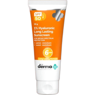 The Derma Co 1 Percetn Hyaluronic Long Lasting Sunscreen Spf 50 Pa Plus Plus Plus Plus 50g image
