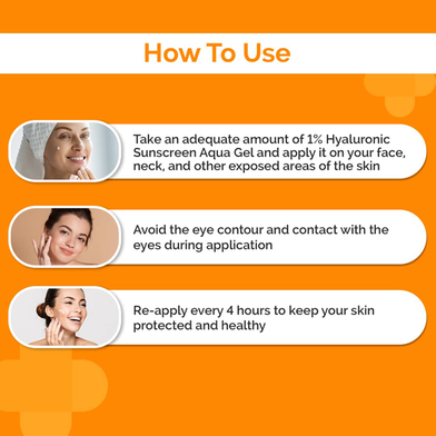 The Derma Co 1parcen Hyaluronic Sunscreen Aqua Gel 50 gm -277348314 Slide 4