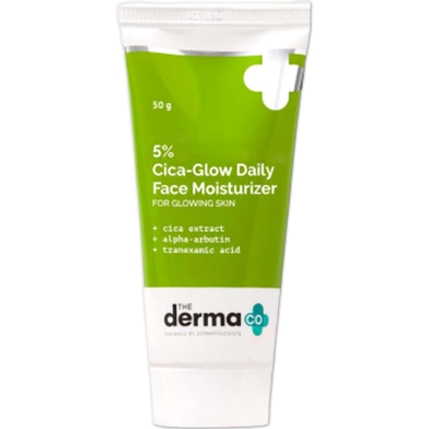 The Derma Co 5 Percent Cica-Glow Daily Face Moisturizer 50g image