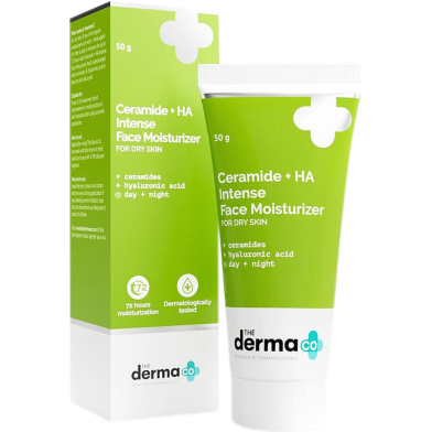 The Derma Co Ceramide plus HA Intense Daily Face Moisturizer - 50g -325945549 image