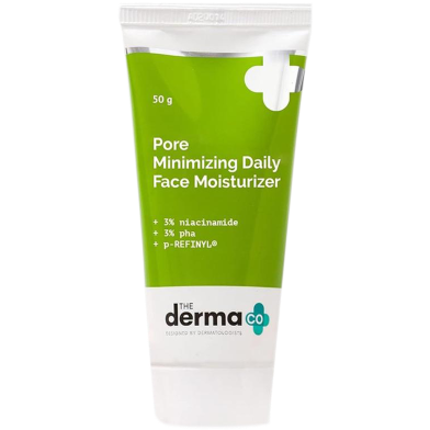 The Derma Co Pore Minimizing Daily Face Moisturizer with 3percent Niacinamide 3percent PHA and p-REFINYL® - 50 g -325941306 image