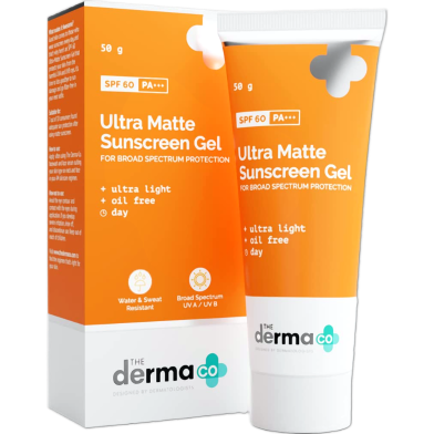 The Derma Co Ultra Matte Sunscreen Gel Spf60 Pa 50 gm image