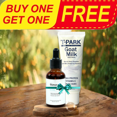 The Derma Plus 2 percent Salicylic Acid Face Serum – 30 ml (Buy 1 Get 1 T-Park Goat Milk Face Wash 100ml FREE) image
