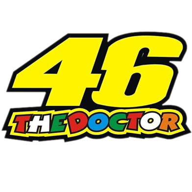 The Doctor 46 3d Reflective Waterproof Emblem Decals For Motorcycle- 8 Pcs image