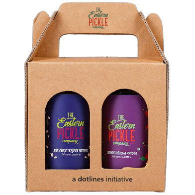 The Eastern Pickle Spicy Combo Giftbox Bombai Chili 215 gm Garlic Chili 215 gm image