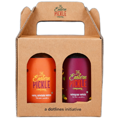 Pickle Sweet Combo Gift Box – Aamer Achar 215 gm And Alu Bokhara Achar 215 gm (2 Jar Pack) image