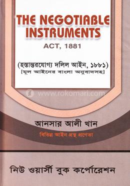 হস্তারন্তর যোগ্য দলিল আইন,১৮৮১