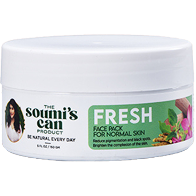The Soumi's Can Product Fresh Face Pack For Normal Skin 150gm Indian image