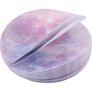 The Style Sutra 30 Pcs Planet Sticky Note Round List Memo Notes Moon image