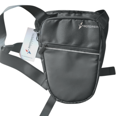 Thigh Bag For Motorcycle Riding Organizer Multipurpose Safety Bag For Bikers Black Premium Segment image