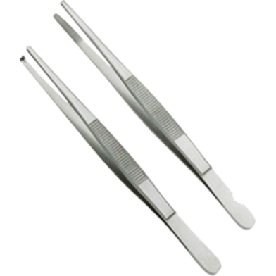 Thumb Dissecting Forceps Set of 2 PCS Toothed 6 Inch No-Toothed 6 Inch image