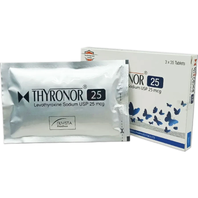 Thyronor 25 mcg Tablet 35's Strip image