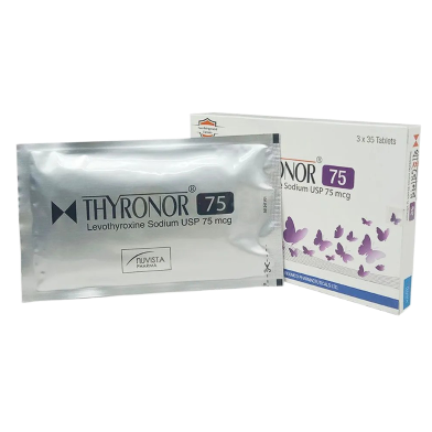 Thyronor 75 mg Tablet 35's Strip image