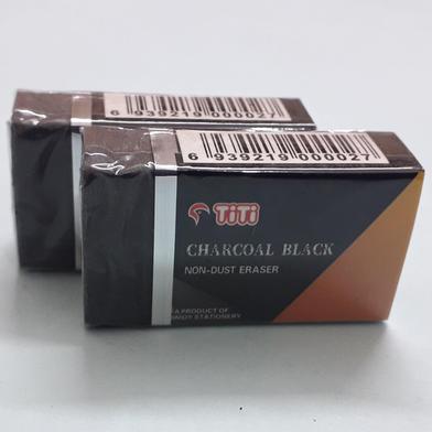 Joytiti Non Dust Eraser - Charcoal Black - TR 002 40pcs Box image