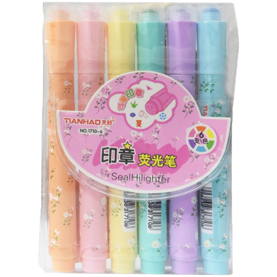Tianhao Seal Highlighter 6 pcs image