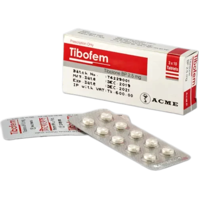 Tibofem 2.5 mg Tablet 10's strip image