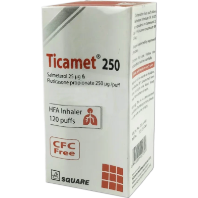 Ticamet 25 Mcg , 250 Mcg Refill 120'S Refill Pack image