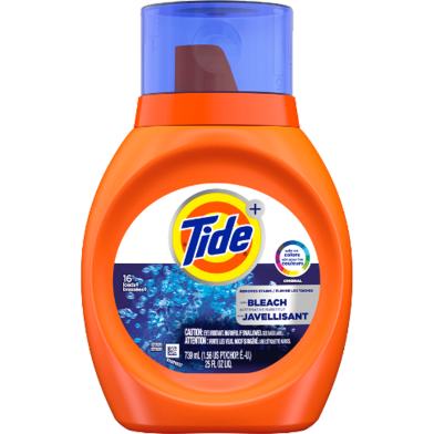 Tide With Bleach Liquid Detergent 739 ml image