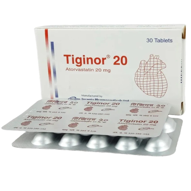 Tiginor 20 mg Tablet 10's Strip image