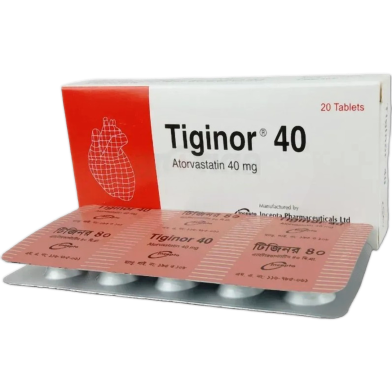 Tiginor 40 mg Tablet 10's Strip image