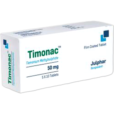 Timonate 50 mg Tablet 10's strip image
