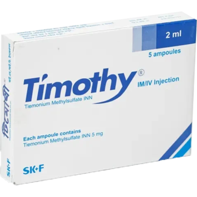 Timothy 5 mg/2 ml IM/IV Injection 2 ml Ampoule image