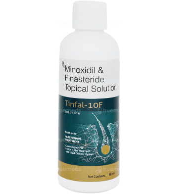 Tinfal 10F Minoxidil Solution with Finasteride Topical Solution 60ml image