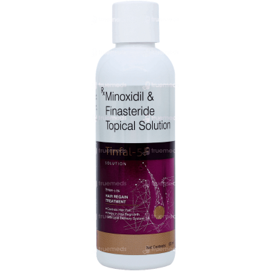 Tinfal 5F Minoxidil Solution with Finasteride Topical Solution 60ml image