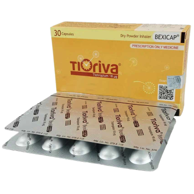 Tioriva 18 mcg Inhalation Capsule 10's Strip image