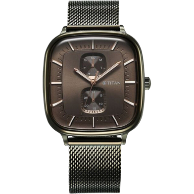 Titan Avant Garde Quartz Multifunction Stainless Steel Strap Watch for Men - 90178QM02 image