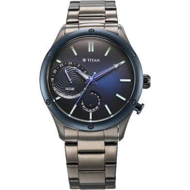 Titan Bandhan Quartz Analog with Date Green Dial Silver Stainless Steel Strap Watch For Couple - 9401194211SL01 image