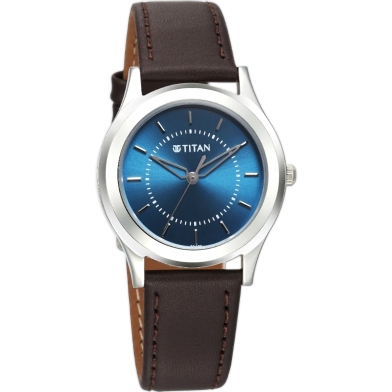 Titan Blue Dial Leather Strap Watch For Men image