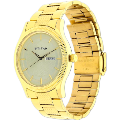 Titan Champagne Dial Analog Watch For Men image