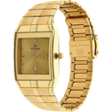 Titan Gold Dial Analog Watch for Men - 9151YM03 image