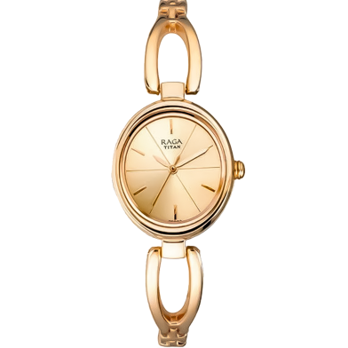 Titan Karishma Champagne Dial Analog Watch for Women - 2594YM01 image
