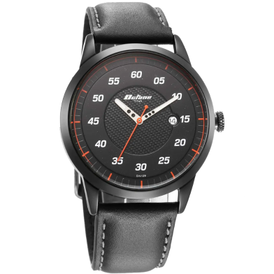 Titan Men Brass Embellished Dial and Leather Straps Analogue Watch - 1806NL05 image