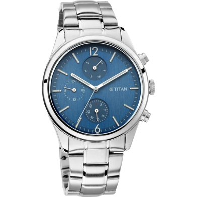 Titan Neo Blue Dial Multifunction Watch for Men - 1733KL03 image