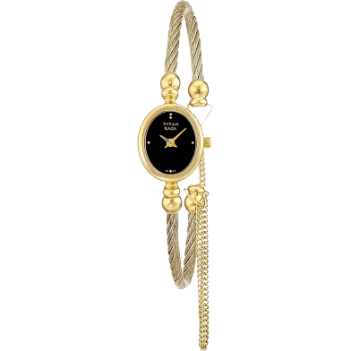 Titan Raga Analog Black Dial Women's Watch- 197YM05 image
