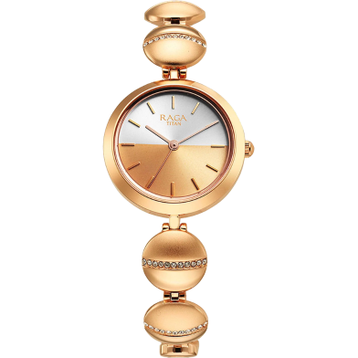 Titan Raga Delight Silver Dial Metals Strap Watch - 2606WM11 image