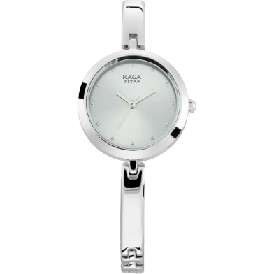 Titan Raga Viva Grey Dial Metal Strap Watch - 2606SM04 image