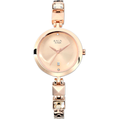 Titan Raga Viva Rose Gold Dial Analog Watch For Women image