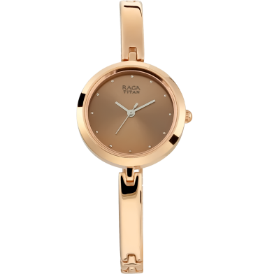 Titan Raga Viva Rose Gold Dial Metal Strap Watch - 2606WM05 image