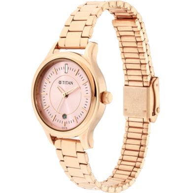 Titan Rose Gold Dial Analog Watch - 2638WM01 image