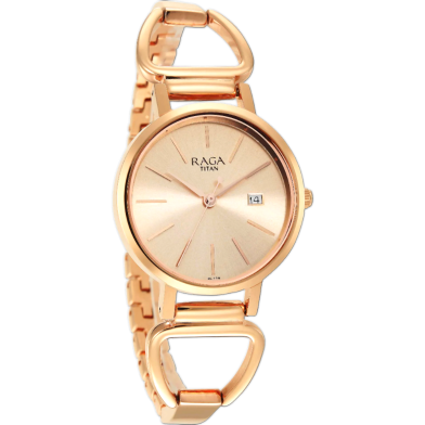Titan Silver Dial Quartz Analog With Date Watch For Women image