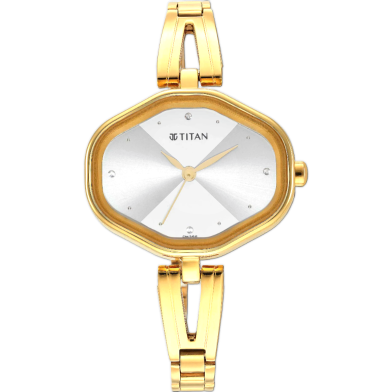 Titan Women Karishma White Dial Metal Strap Watch image