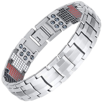 Titanium Magnetic Bracelet Double Row 4 Element image