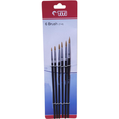 Titi Artist Round Color Brush (7-12) 6Pcs image