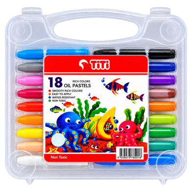 Titi Oil Pastels 18 Shades Box -Non Toxic image